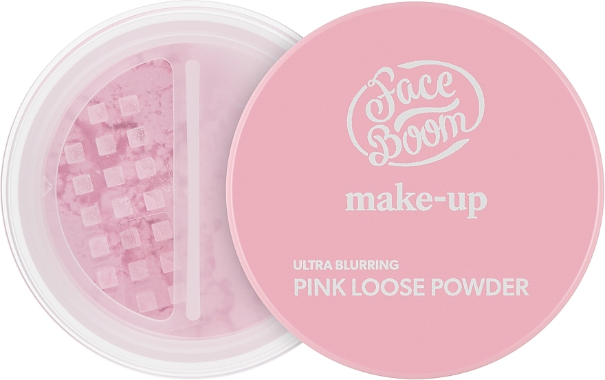 Розсипчаста пудра з блюр-ефектом - Bielenda Face Boom Make-Up Pink Loose Powder — фото N1