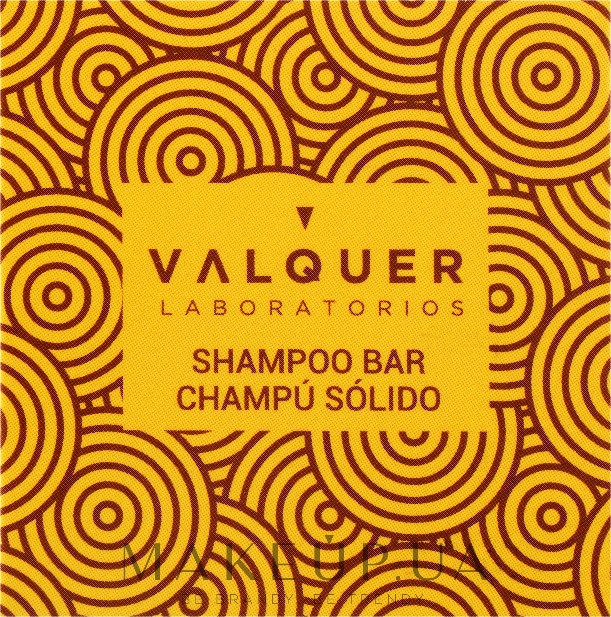 Твердий шампунь "Лимон і кориця" - Valquer Shampoo Bar With Lemon & Cinnamon Extract — фото 50g