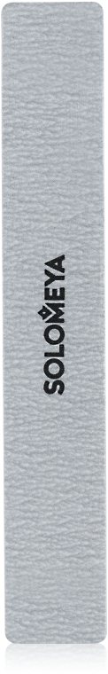 Пилка для натуральных и искусственных ногтей широкая - Solomeya Silver Nail File — фото N1