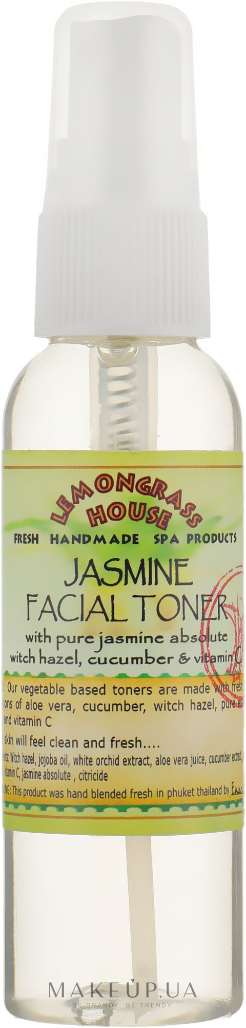 Освіжальний тонік для обличчя "Жасмин" - Lemongrass House Jasmine Facial Toner — фото 60ml