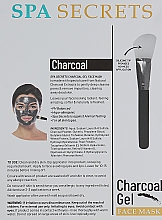 Набор - Spa Secrets Charcoal Gel Face Mask (mask/140ml + brush/mask/1pcs) — фото N3