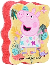Мочалка банна дитяча "Свинка Пеппа", Пеппа в лісі, червона - Suavipiel Peppa Pig Bath Sponge — фото N1