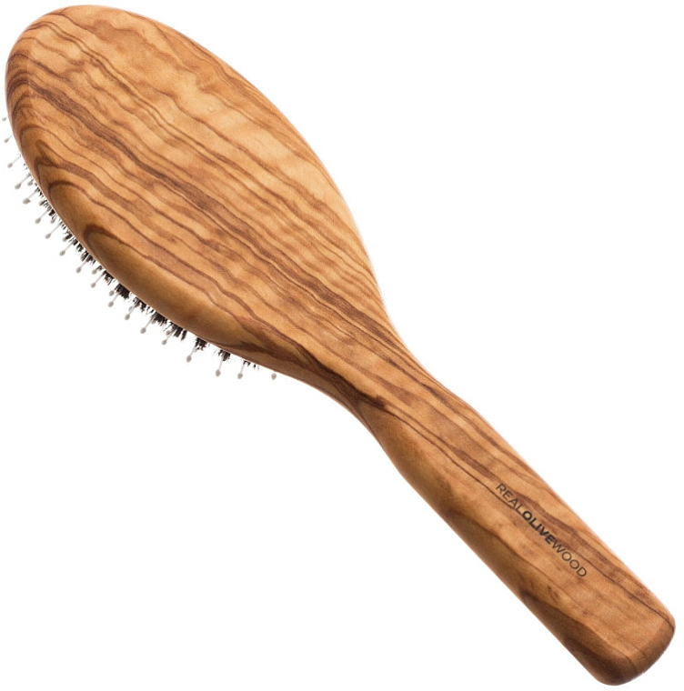 Щітка для укладання волосся з оливкового дерева - Hydrea London Olive Wood Styling Hair Brush — фото N2