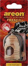 Парфумерія, косметика Ароматизатор для авто "Чорний кристал" - Areon Fresco Black Crystal