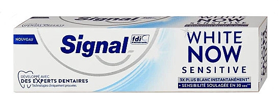 Відбілювальна зубна паста для чутливих зубів - Signal White Now Sensitive — фото N1