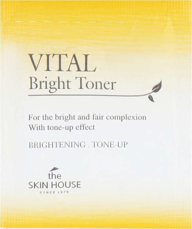 Тонер для ровного тона лица - The Skin House Vital Bright Toner (пробник)