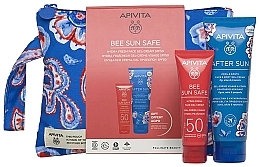 Духи, Парфюмерия, косметика Набор - Apivita Bee Sun Safe Gift (f/cr/50ml + gel/100ml + bag)