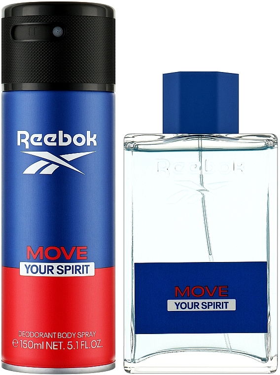 Reebok Move Your Spirit For Men - Набор (edt/100ml + deo/150ml) — фото N2