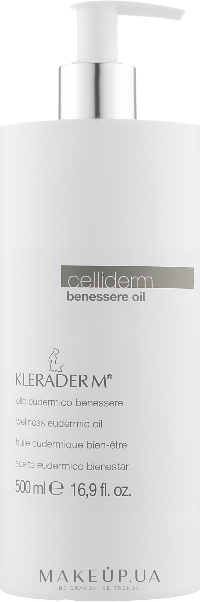 Масло для здоровья кожи - Kleraderm Celliderm Benessere Oil — фото 500ml