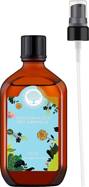 Масло для тела из виноградных косточек - Gaston Grape Seed Body Slimming Oil — фото N2