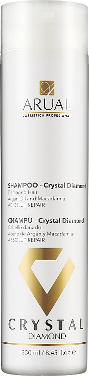 Восстанавливающий шампунь для поврежденных волос - Arual Crystal Diamond Shampoo