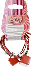 Парфумерія, косметика Резинка для волосся, HA-1170, коричнева - La Rosa