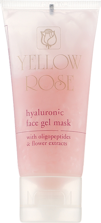 Гель-маска для обличчя з гіалуроновою кислотою - Yellow Rose Hyaluronic Face Gel Mask (туба) — фото N1