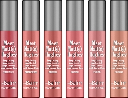 Набор жидких матовых помад - theBalm Meet Matte Hughes Nude (lipstick/6x1,2ml) — фото N2