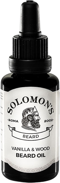Масло для бороды "Ваниль и дерево" - Solomon's Beard Oil Vanilla & Wood — фото N1