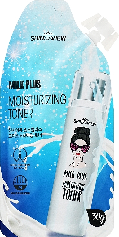 Зволожувальний тонер для обличчя - Shinsiaview Milk Plus Moisturizing Toner — фото N1