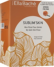 Парфумерія, косметика Набір "Моя сатинова шкіра" - Ella Bache Sublim'Skin My Satin Skin Ritual (b/oil/200ml + b/oil/100ml + sh/sponge/1pc)