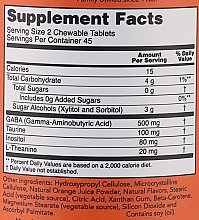 Жувальні таблетки ГАМК зі смаком апельсина - Now Foods GABA Chewable Natural Orange Flavor — фото N2