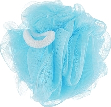 Мочалка для душа, BSS-92, "Бантик", голубая - Beauty LUXURY — фото N1