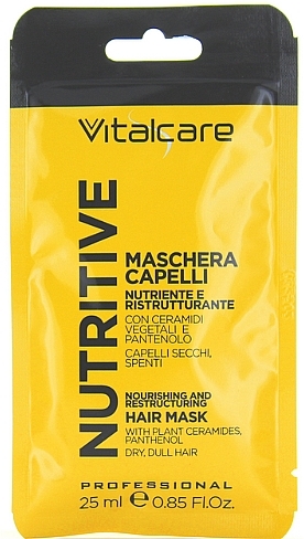 Маска для волосся з рослинними церамідами і пантенолом для сухого волосся - Vitalcare Professional Nutritive Hair Mask — фото N1
