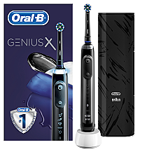 Электрическая зубная щетка - Oral-B Braun Special Edition Genius X 20000N Midnight Black — фото N1