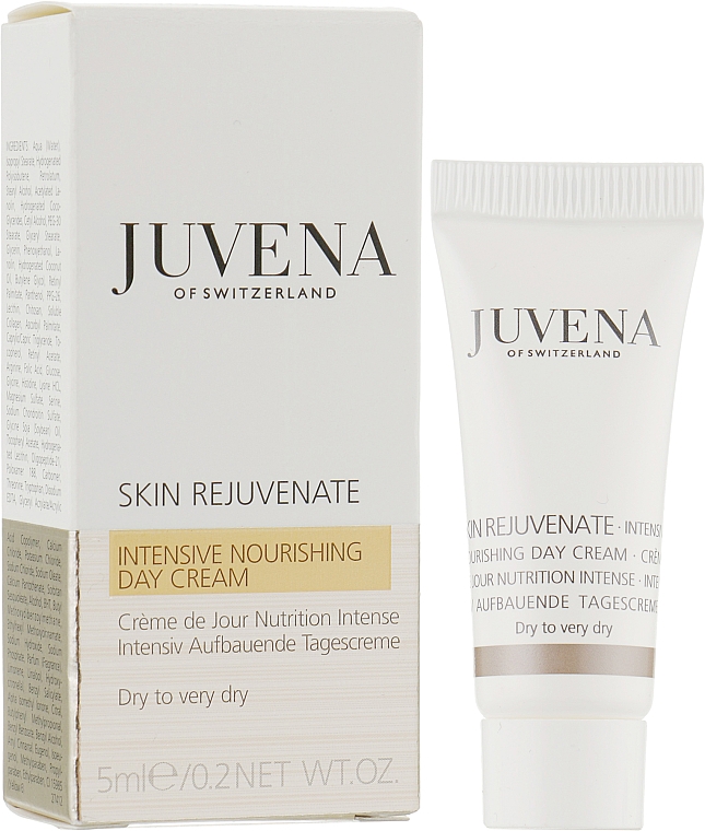 Интенсивный питательный дневной крем для сухой и очень сухой кожи - Juvena Skin Rejuvenate Intensive Nourishing Day Cream (пробник) — фото N2