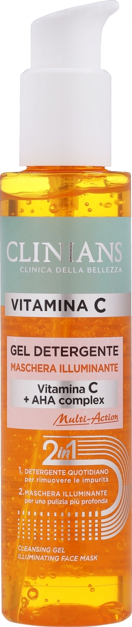 Гель для вмивання з комплексом Energilium і вітаміном С - Clinians Attiva Energizzante Cleansing Gel Illuminant — фото 150ml