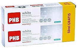 Парфумерія, косметика Набір зубних паст - PHB White Toothpaste (paste/2x100ml)