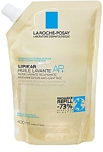 Липидовосстановительное очищающее средство для ванны и душа для младенцев, детей и взрослых - La Roche-Posay Lipikar Cleansing Oil AP+ (сменный блок) — фото N1