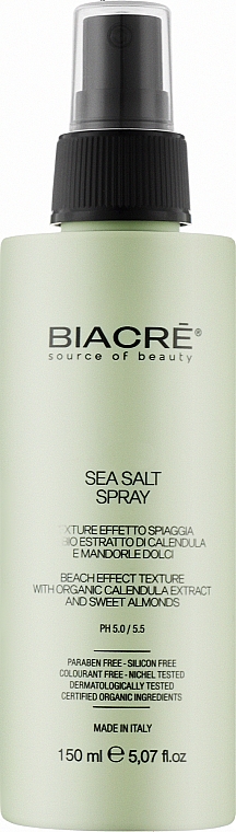 Сольовий спрей для укладання волосся - Biacre Sea Salt Spray — фото N1