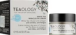 Крем для зоны вокруг глаз с экстрактом белого чая - Teaology White Tea Miracle Eye Cream — фото N2
