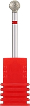 Парфумерія, косметика Фреза алмазна "Кулька" 001 050R, діаметр 5,0 мм, червона - Nail Drill