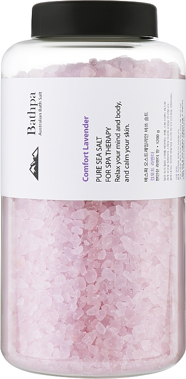 Морская австралийская соль для ванны "Комфортная лаванда" - Barthpa Australian Bath Salt Comfort Lavender — фото N1