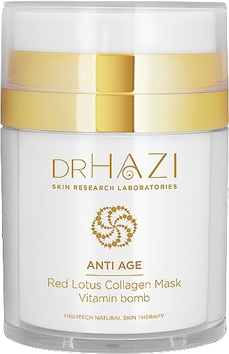 Маска для обличчя "Red Lotus" - Dr.Hazi Anti Age Collagen Mask — фото N1