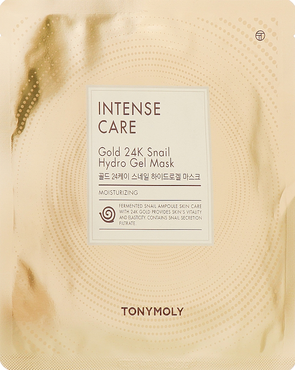 Улиточно-золотая гидрогелевая маска - Tony Moly Intense Care Gold 24K Snail Hydro Gel Mask — фото N1