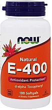 Капсулы "Витамин E-400" - Now Foods Vitamin E-400 D-Alpha Tocopheryl Softgels — фото N1