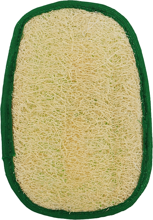 Мочалка з люфи овальна, зелена - Soap Stories — фото N1