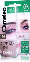 Парфумерія, косметика Крем-фарба для брів, коричнева - Delia Brow Dye Cameleo Pro Green Brown 4.0