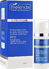 Зміцнювальний крем для шкіри, з рутином і вітаміном С, SPF15 - Bielenda Professional SupremeLab S.O.S — фото N2