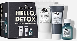 Набор - Origins Detox Set (f/wash/30ml + f/mask/15ml + f/gel/10ml) — фото N1