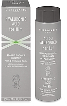 Тонизирующий шампунь для душа с гиалуроновой кислотой - L'Erbolario Toning Shower Shampoo Hyaluronic Acid for Him — фото N1