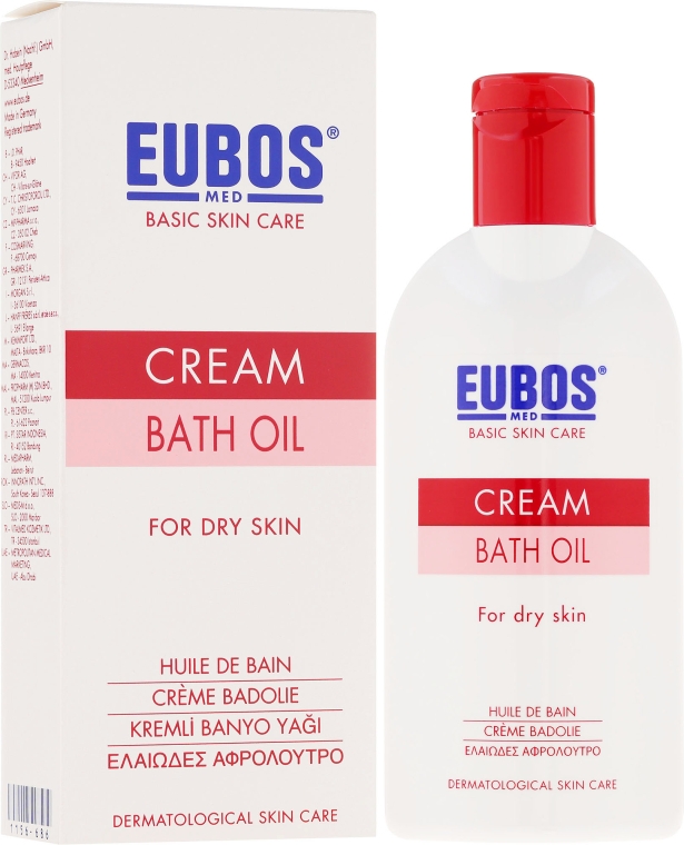 Масло для ванны - Eubos Med Basic Skin Care Cream Bath Oil For Dry Skin