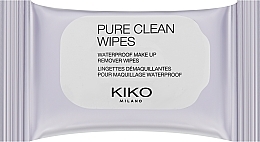 Серветки для зняття водостійкого макіяжу - Kiko Milano Pure Clean Wipes — фото N1