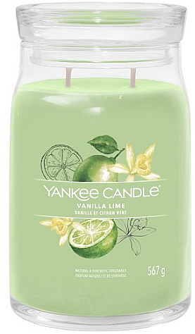 Ароматична свічка в банці "Vanilla Lime", 2 ґноти - Yankee Candle Singnature — фото N2