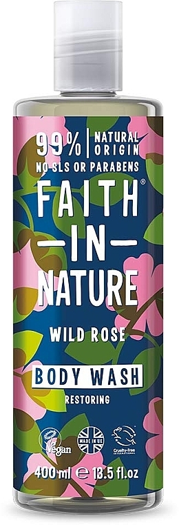 Гель для душа "Дикая роза" - Faith In Nature Wild Rose Body Wash — фото N2