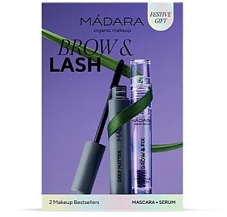 Набор - Madara Brow & Lash Duo Set (mascara/6ml + serum/4.25ml) — фото N1