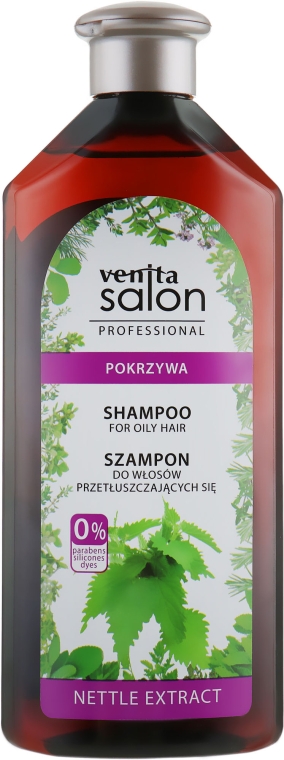 Шампунь для жирного волосся - Venita Salon Professional Nettle Extract Shampoo — фото N1