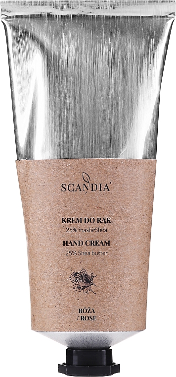 Крем для рук "Роза" - Scandia Cosmetics Hand Cream 25% Shea Rose — фото N1