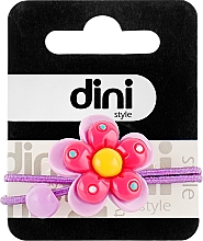 Резинка для волос "Цветок" фиолетовая, d-074 - Dini Kids — фото N1