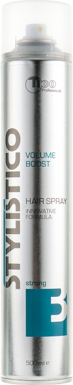 Лак для волос сильной фиксации - Tico Professional Stylistico Volume Boost Hair Spray — фото N1